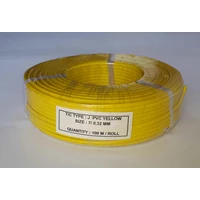 Kabel Thermocouple Type J PVC Yellow Size : 2 x 7/0.32mm